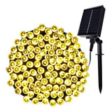 Cadena De Luces Solares 98 Pies 300 Luces Led 8 Modos De Luz