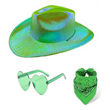 (gn) Conjunto De Sombreros De Vaquero Y Gafas De Sol Tipo Ba