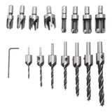 8 Peças Hss Taper Claw Wood Plug Cutter Brocas De 5/8 Polega