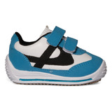 Tenis Niño Panam 084 Mini Peques Blanco/azul 011490-019 Gnv®