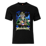 Remera Estampada Varios Diseños Megadeth Bomba Militar