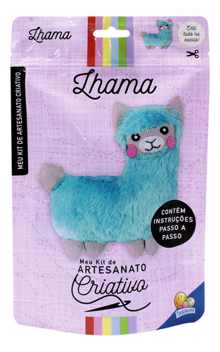 Livro Kit De Artesanato Criativo: Lhama - Todolivro - Bichinho De Pelúcia Faça Você Mesmo Diy Lama Alpaca Ilama