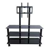 Rack Mueble Mesa Soporte Para Tv 32 A 55 3 Pisos B02 Vidrio