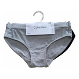 Set De 3 Calzón Bikini Calvin Klein Origina Niña Talla 10/12