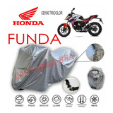 Funda Cubierta Lona Moto Cubre Honda Cb190 Tricolor