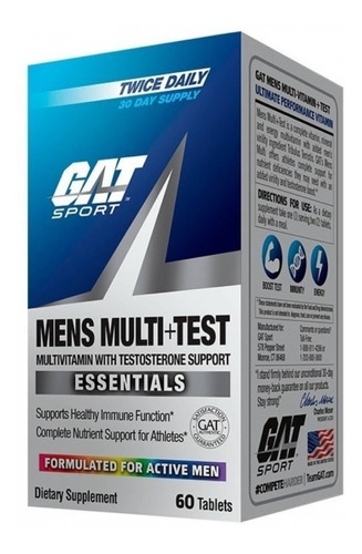 Gat Sport Mens Multi Test 60 Tabs Multivitaminico Sf M1