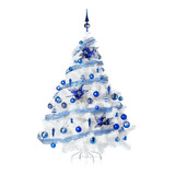 Arbol Navidad Montañes Deluxe Blanco 1.80mt Adornos Deco