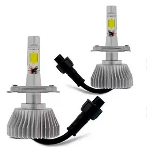 Kit Lâmpada Super Led Cooler Automotiva H4 Universal Branca