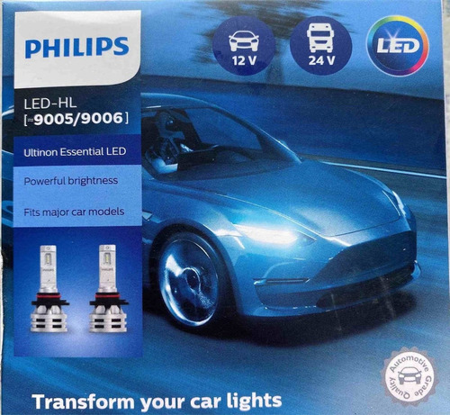 Focos Led 9005/9006 Ultinon Essential 200%+luz 6500k Philips