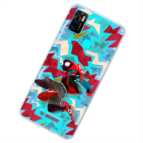 Funda Para Zte Spiderman Miles Personalizada Tu Nombre