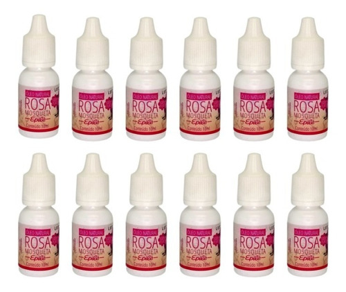 Kit C/12 Óleos Rosa Mosqueta Epilê 100% 10ml Rugól