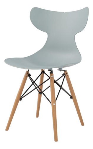 Silla Tipo Eames Para Comedor De Polipropileno,soporte Metal