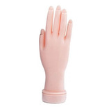 Mão Articulada Treino Manicure Unhas Gel Silicone Postiçakit