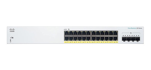 Switch Cisco Cbs220-24p-4g 24 Puertos Gigabit Poe 4sfp Admin