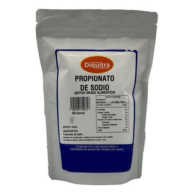 Propionato De Sodio Polvo Conservador Alimenticio 250 Gr | MercadoLibre