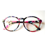 Marco Lentes Óptico Round Miltzen Colorful Print Floreado M