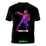 Remera Adulto Free Fire 100% Algodón