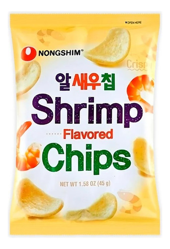 Galleta Botana Coreana Shrimp Chip Snack Sabor Camaron 45g