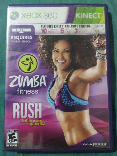 Jogo Zumba Fitness Rush Xbox 360 Mídia Física Original 