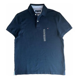 Camiseta Tipo Polo Tommy Hilfiger Hombre Talla S F060 Azul