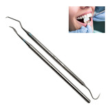 Kit De Limpeza Tártaro Dental Com Sonda E Extrator