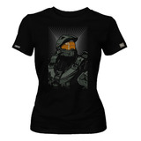 Camiseta Halo Videjouego Serie Estampado Dama Mujer Dbo