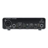 Interface Behringer Umc22 Usb 2x2 Interfaz Placa De Sonido