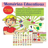 Jogo Da Memoria Inglês Educativo Infantil Pedagogico Madeira
