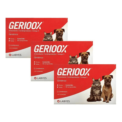 Gerioox 90 Comp. Condroprotector Antioxidante Perros\u002Fgatos | Envío gratis