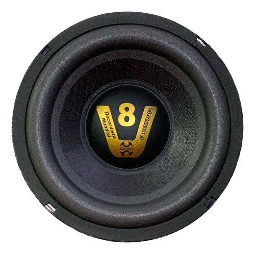 Alto Falante Compet 8 Pol Sub 200w 4 Ohms Som Automotivo Cor Preto