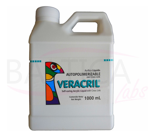 Monómero Acrílico X 1l Autocurado Veracril Mecánica Dental 