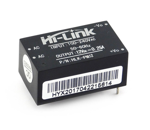 Mini Conversor Ac-dc Fuente Poder 12vdc 3w Hlk-pm12 [ Max ]