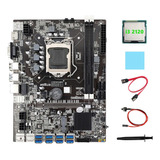 Placa Madre B75 Eth Mining 8xpcie A Usb+i3 2120 Cpu+térmica