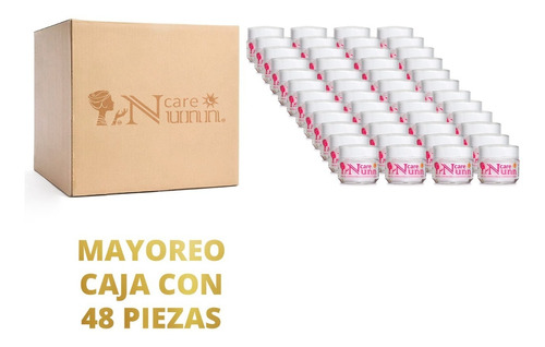 Nunn Care Mayoreo Caja 48 Crema Limpiadora 100% Original
