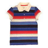 Polo Infantil Tommy Hilfiger Feminina Listrada Original 