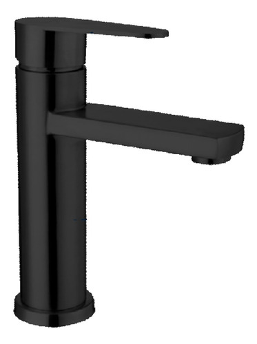 Grifo Baño Monomando Alto 30 Cm Ovalin Acero 304 Negro Mate