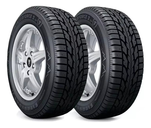 Kit 2 Gomas 195/65r15 Firestone Winterforce 2  (hielo/nieve)