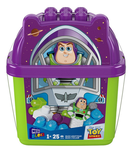 Mega Bloks Juguete De Construcción Cubeta De Buzz Lightyear