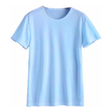 Camiseta Básica Fresca Suave 2pz Algodón Completo Peinado  