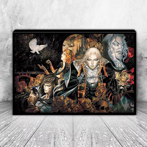 Kit De Pintura Castlevania C7 Diy Con Diamantes 5d, 40 X 60