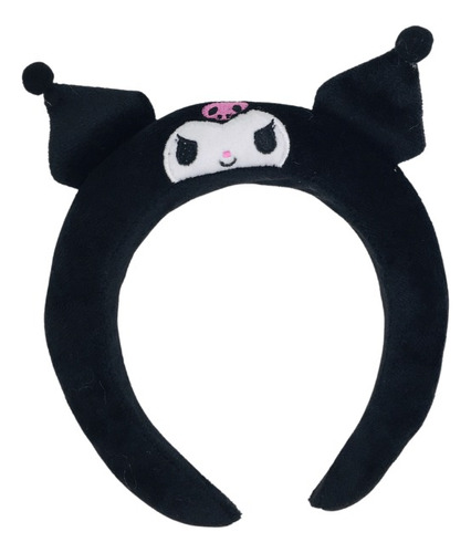 Cintillo Diadema Kawaii De Felpa Kuromi Sanrio 