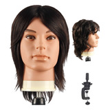 Cabeza De Maniquí Masculino Cabello  Real Barberia Cabezote