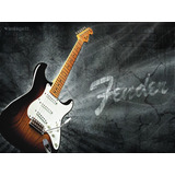 Vinilo Decorativo 60x90cm Guitarra Musica Rock M2