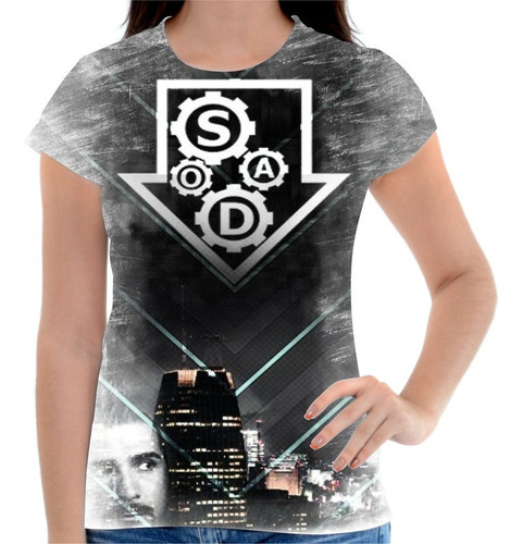 Camiseta Personalizada System Of A Down Feminina Rock 2