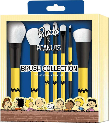 Set De Brochas Rude Para Maquillaje Peanuts Collection 