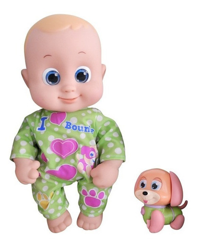 Muñeca Bouncin Babies Jugando Con Mascotas Promo Shine 32cm