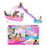 Barbie Barco Com Piscina E Toboágua - Mattel Hjv37