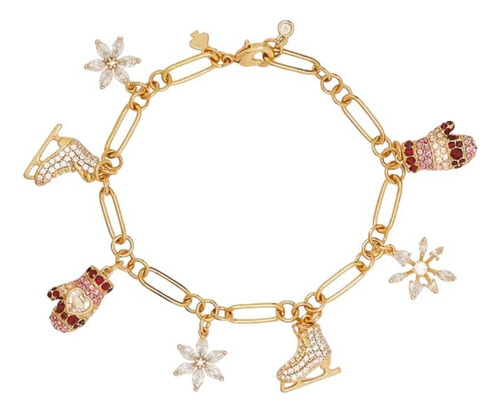 Kate Spade- Pulsera De Charms Patinaje Sobre Hielo Original