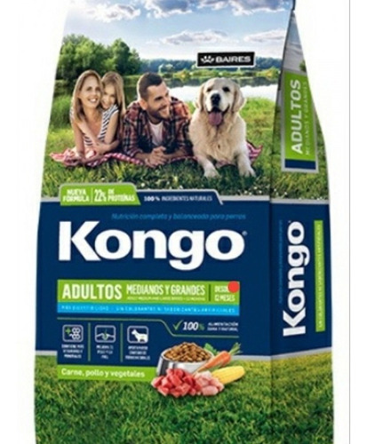 Kongo Natural Para Perros Adultos Mediano/grande De 21 Kg 