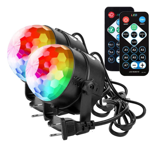 Globo Bola Led Magic Cristal Rgb 2pc Disco Ball Light